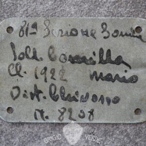 piastrino identificativo dog tags 51^ fanteria